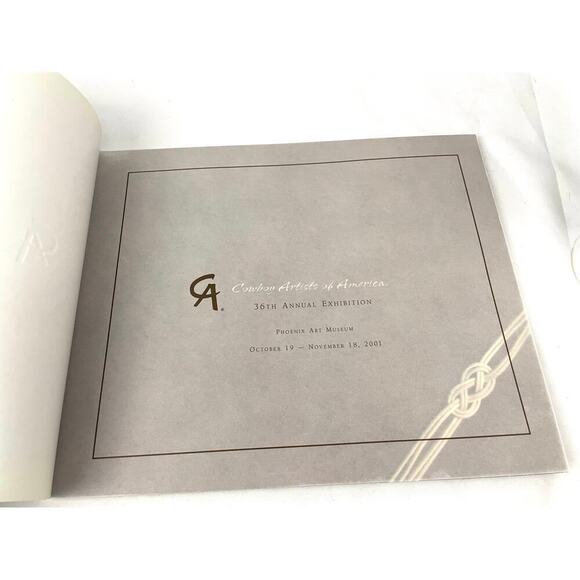 Cowboy Artists of America Paperback 36th Phoenix Art Museum 2001 First Edition - Picture 2 of 11